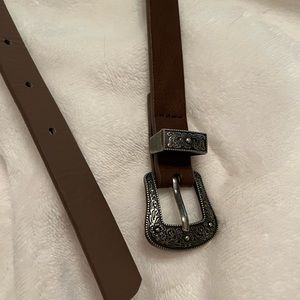 Plus Brown Western Belt